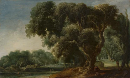 Fantasierte Waldlandschaft